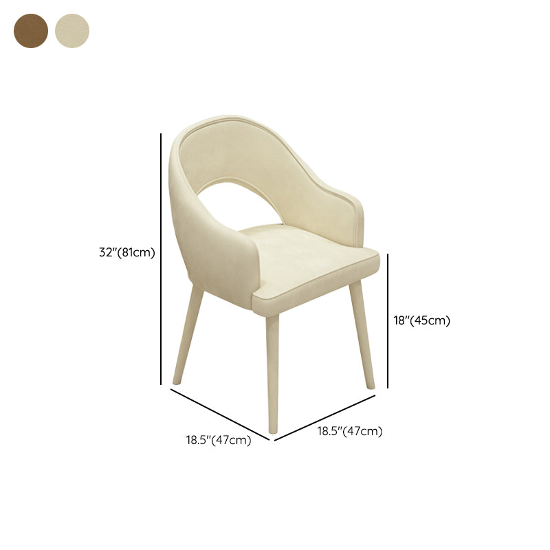 Contemporary Style Upholstered 4 Legs Dining Chairs for Living Room