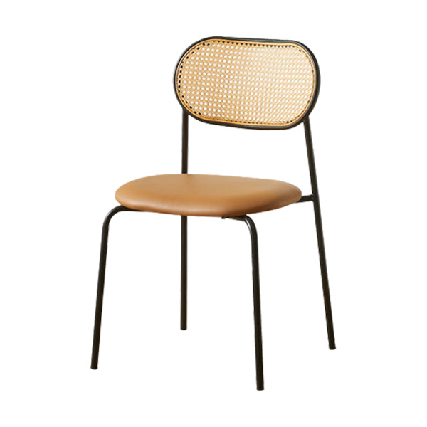 Industrial Style Open Back Upholstered Home Dining Side Chair