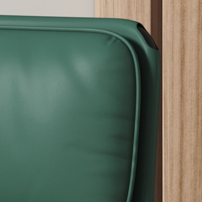 Modern Style Leather Open Back Upholstered Home Dining Side Chair