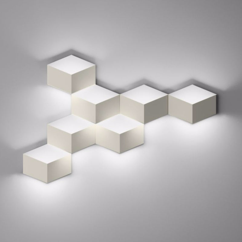 White Geometric Design Wall Light Fixture Nordic Style LED Metal Wall Lamp for Living Room