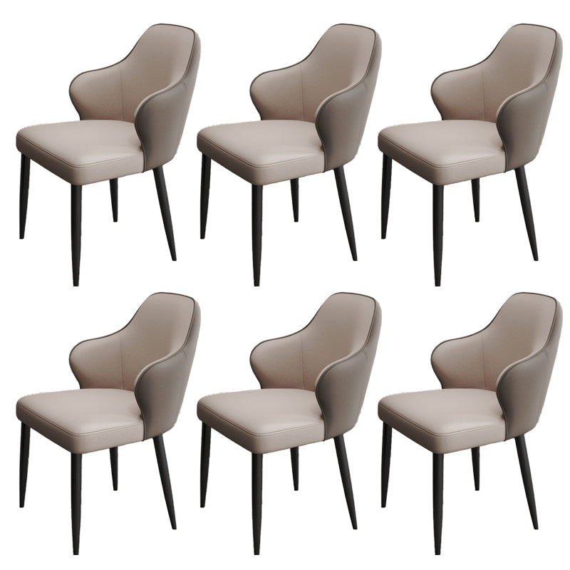 Modern Style Leather Parsons Upholstered Home Dining Side Chair