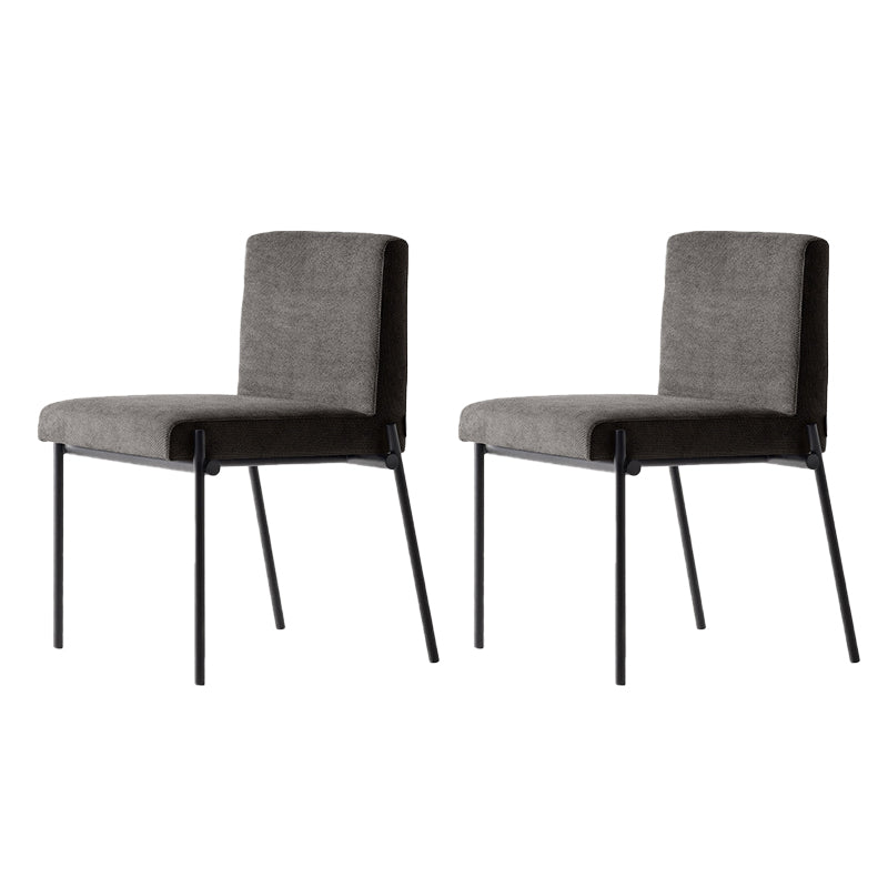 Industrial Dining Room Upholstered Armless Parsons Dining Side Chair