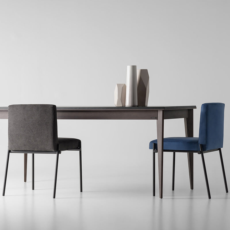 Industrial Dining Room Upholstered Armless Parsons Dining Side Chair