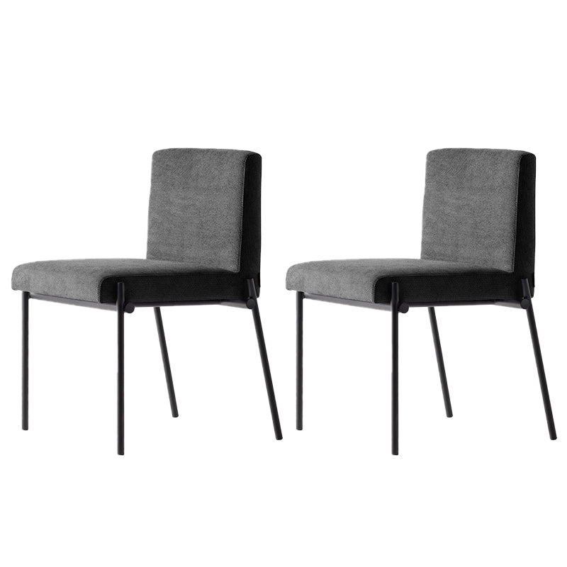 Industrial Dining Room Upholstered Armless Parsons Dining Side Chair