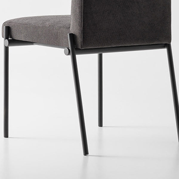 Industrial Dining Room Upholstered Armless Parsons Dining Side Chair