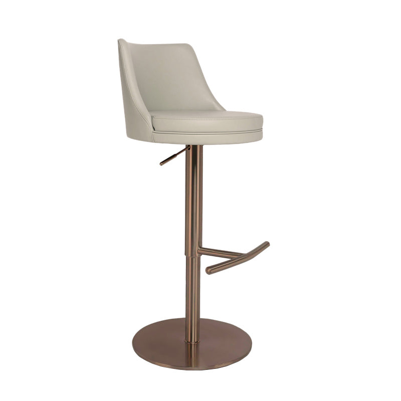 Modern Style Rotatable Backrest Counter Stool with Leather Cushion