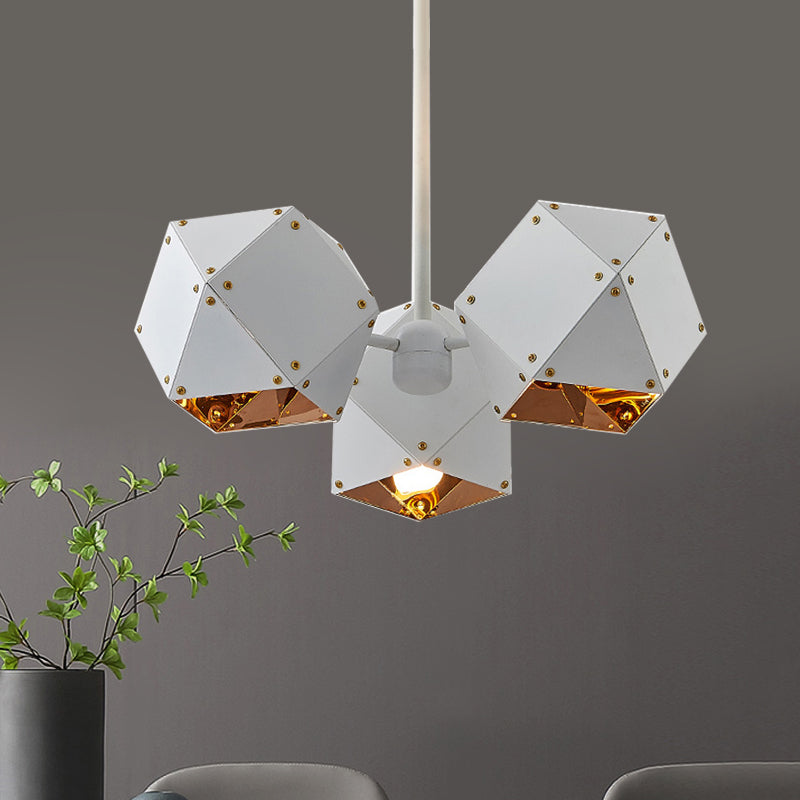 8/12 koppen veelzijdige metalen kroonluchter licht modern zwart/wit eetkamer hanglamp lampje