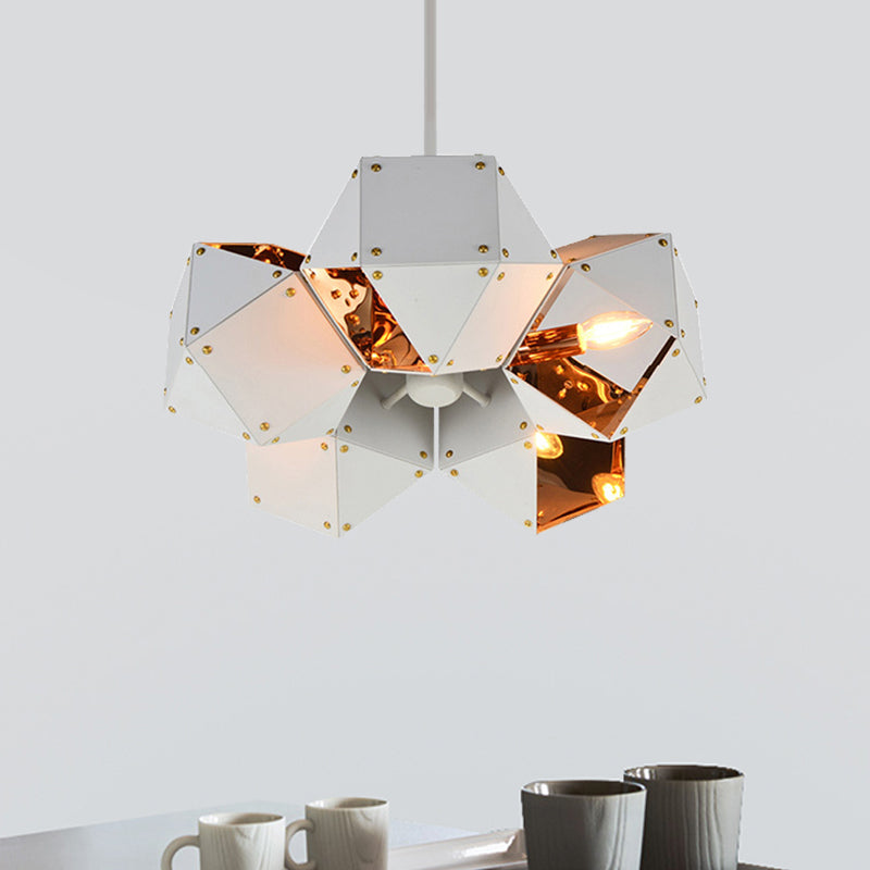 8/12 koppen veelzijdige metalen kroonluchter licht modern zwart/wit eetkamer hanglamp lampje