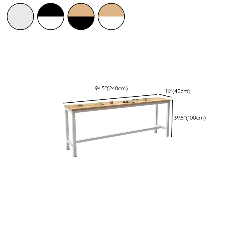 Modern Style 1/4/5 Pieces Wood Rectangular Bar Table Set for Dining Room
