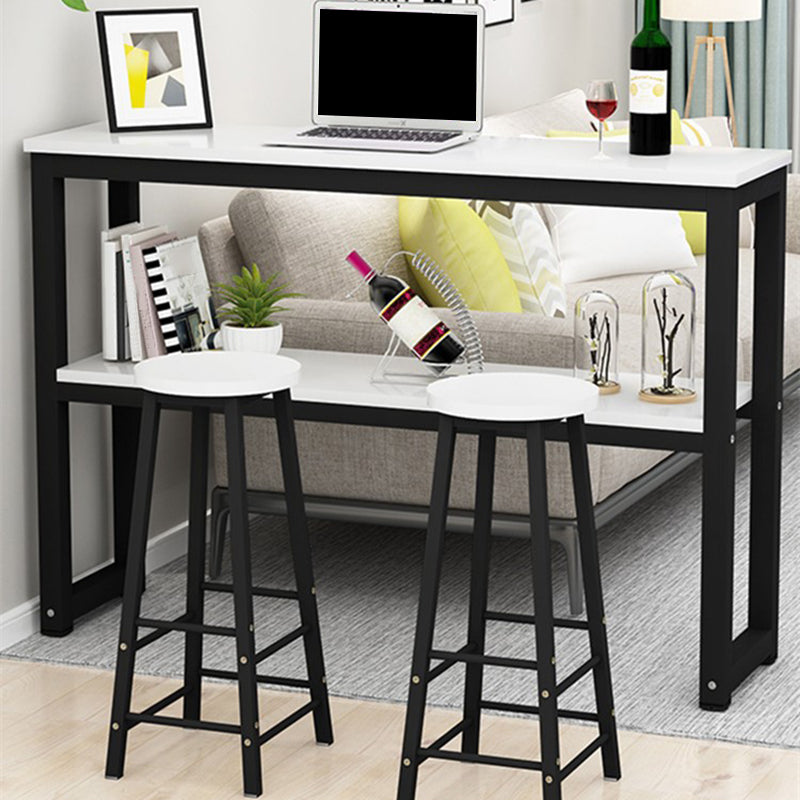 Modern Style 1/2/3 Pieces Wood Rectangular Bar Table Set for Dining Room