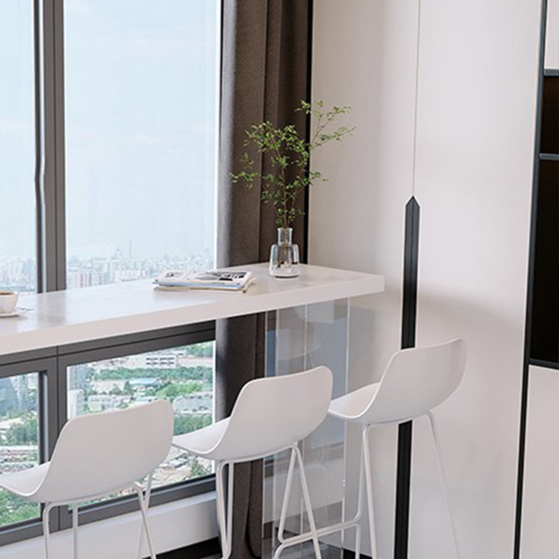 Contemporary Style 1/3/4 Pieces Stone Rectangular Bar Table Set for Indoor