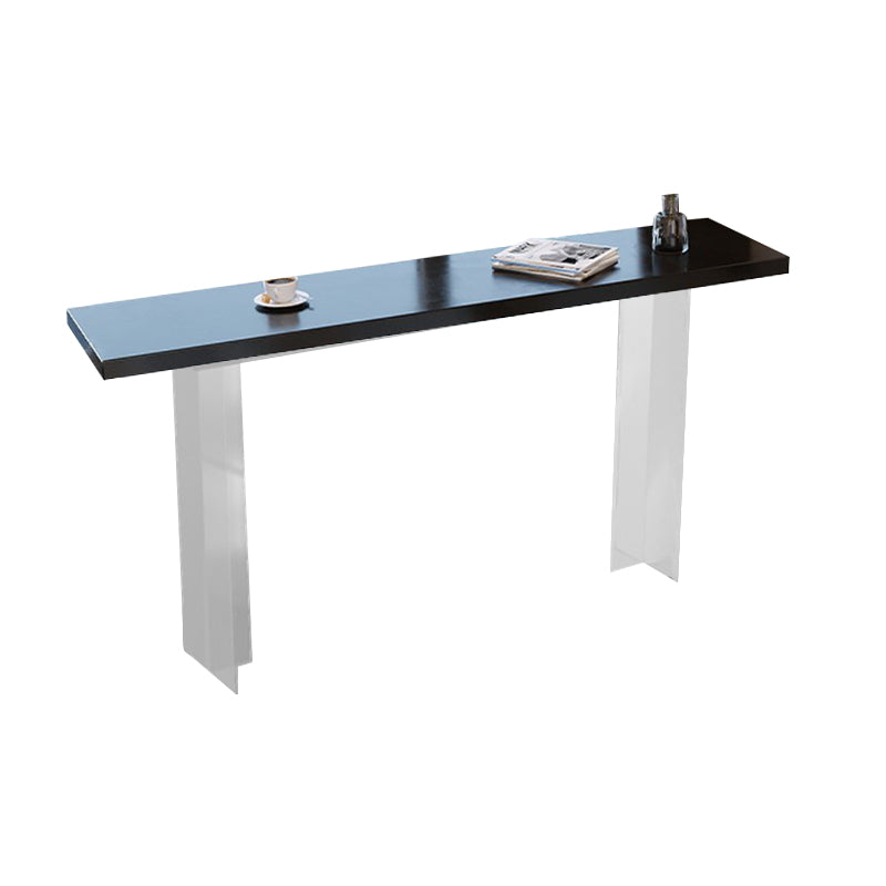 Contemporary Style 1/3/4 Pieces Stone Rectangular Bar Table Set for Indoor