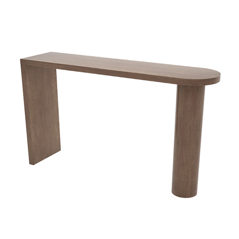Modern Living Room Solid Wood Double pedestal Bar Dining Table