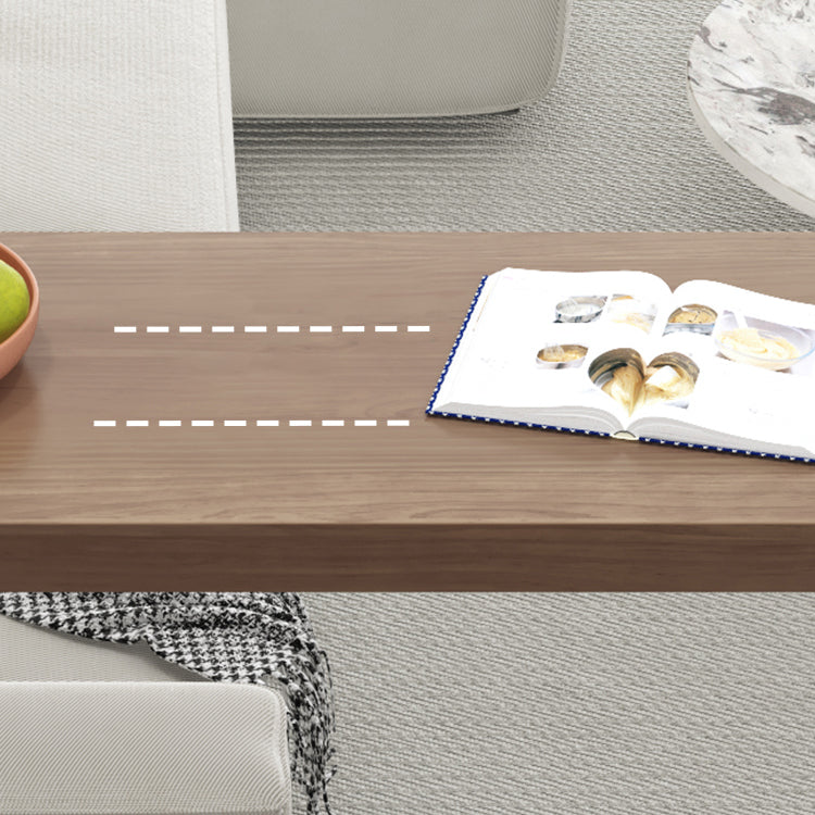 Modern Living Room Solid Wood Double pedestal Bar Dining Table