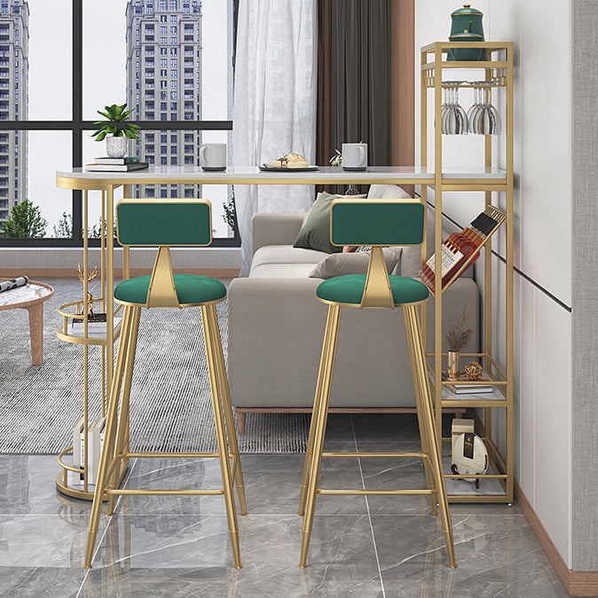 Double Pedestal Sintered Stone Dining Bar Table for Kitchen Dining Room