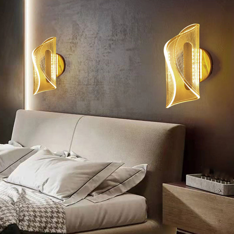 Unique Shape Wall Light Sconces 1 Light Wall Lighting Fixtures for Bedroom