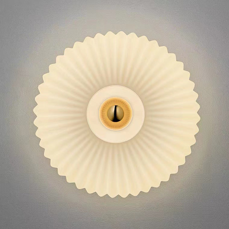 Circular Wall Lighting Contemporary Glass 1 Light Wall Sconce