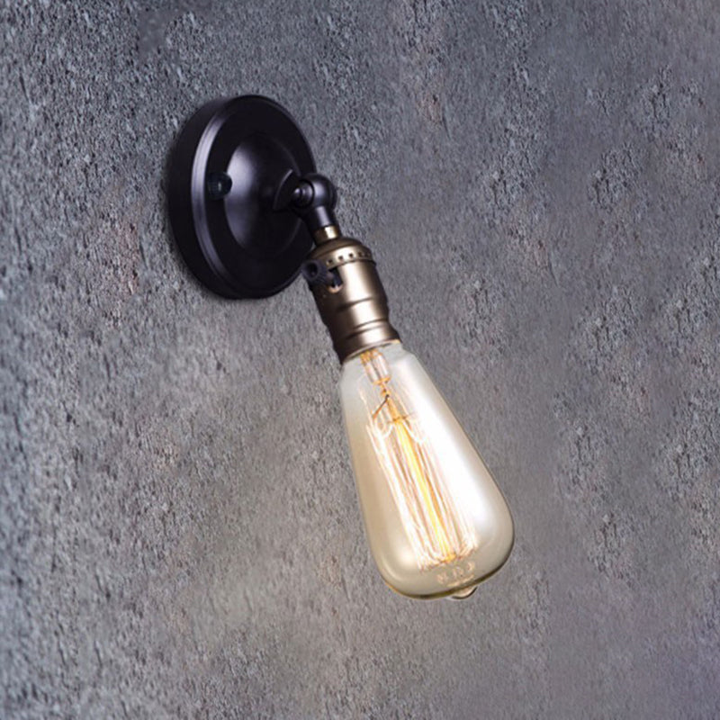 Contemporary Metal Wall Sconce Adjustable Linear Shape Wall Light for Living Room