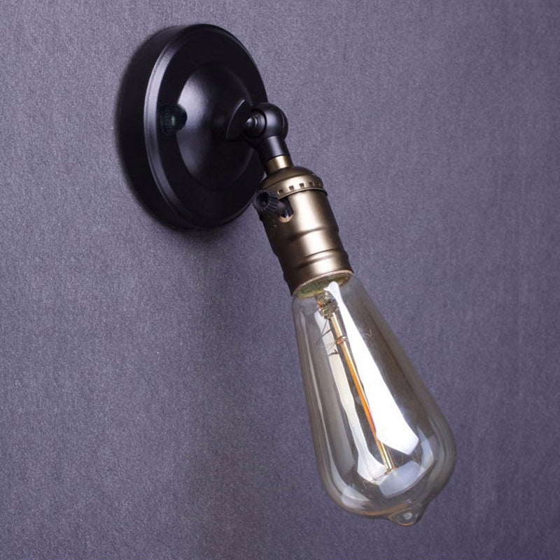 Contemporary Metal Wall Sconce Adjustable Linear Shape Wall Light for Living Room