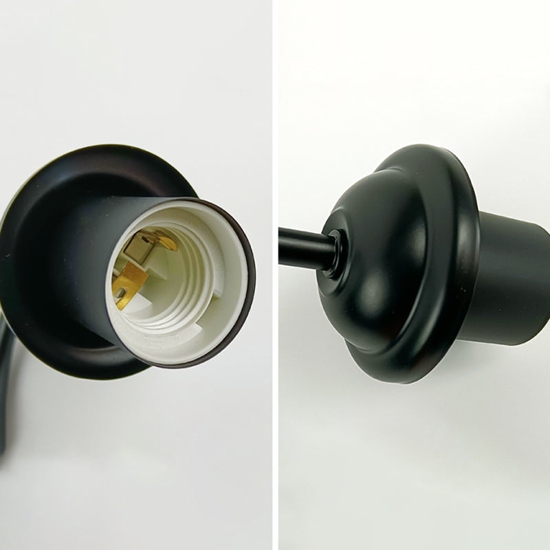 Contemporary Metal Wall Sconce Linear Shape Wall Light for Living Room in Black