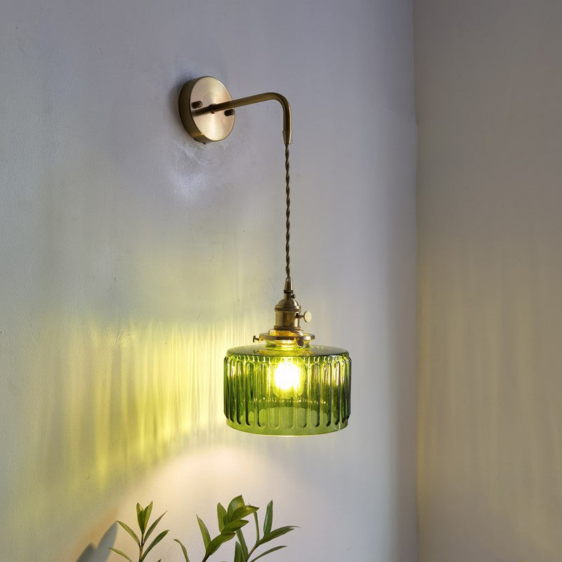 Postmodern Wall Light Sconce Colorful Glass Wall Light Fixture for Bedroom