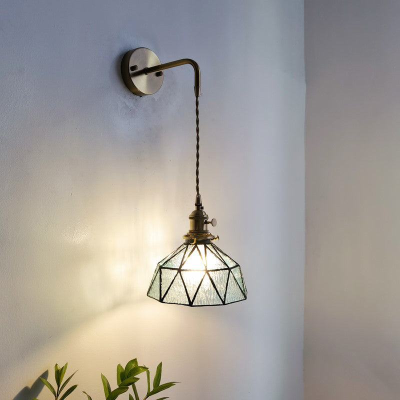 Postmodern Wall Light Sconce Colorful Glass Wall Light Fixture for Bedroom