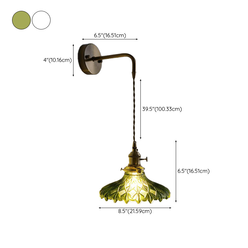 Postmodern Wall Light Sconce Colorful Glass Wall Light Fixture for Bedroom