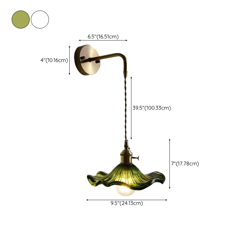 Postmodern Wall Light Sconce Colorful Glass Wall Light Fixture for Bedroom