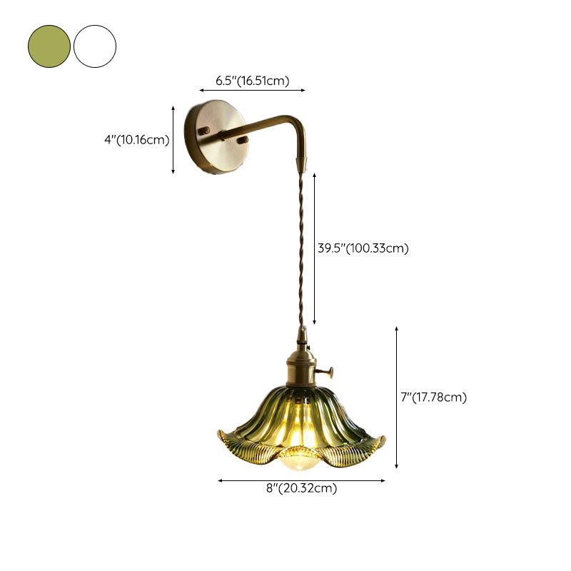 Postmodern Wall Light Sconce Colorful Glass Wall Light Fixture for Bedroom