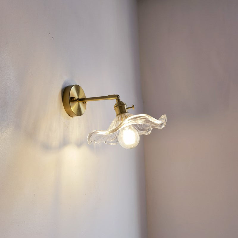 Modern Wall Light Sconce Colorful Glass Shade Wall Light Fixture for Bedroom