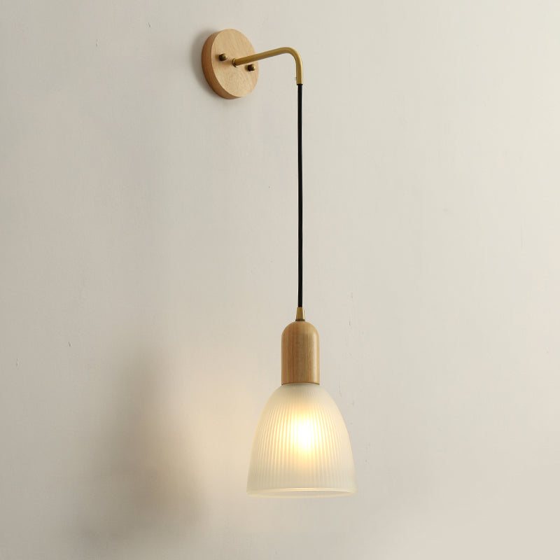 Modern Wooden Wall Light Sconce Simple Wall Light Fixture for Bedroom