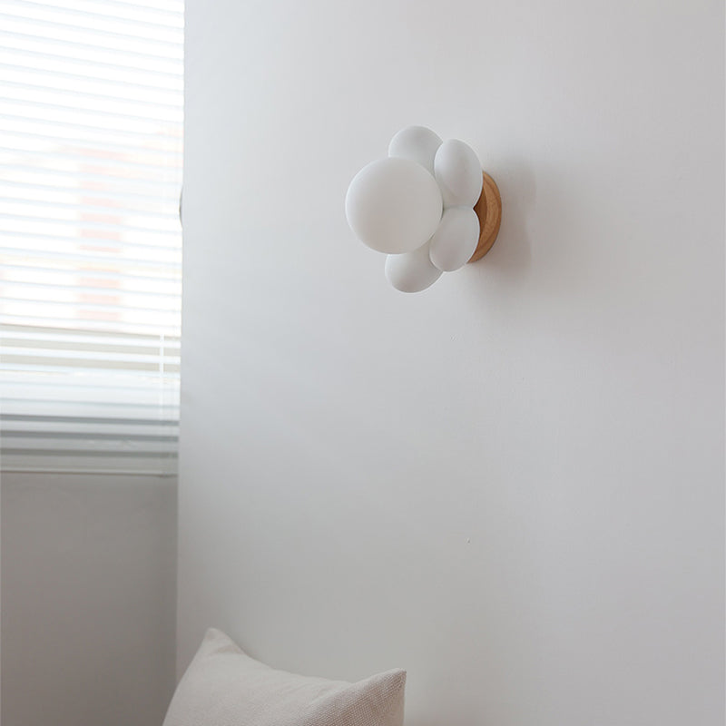 Modern Flower Shape Wall Sconce Lighting 1 Light Wall Sconce for Living Room
