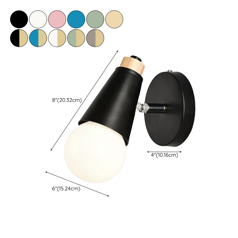 Contemporary Colorful Wall Light Sconce Creative Wall Light Fixture for Bedroom