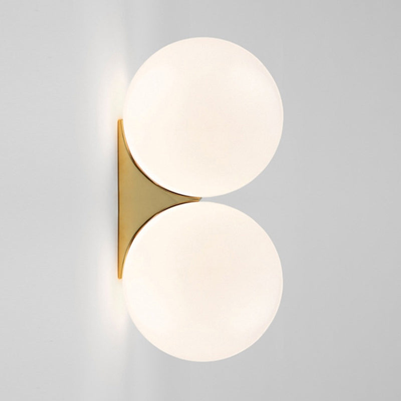 1-Light Bathroom Wall Light Fixture Modern Glass Wall Light Fixtures