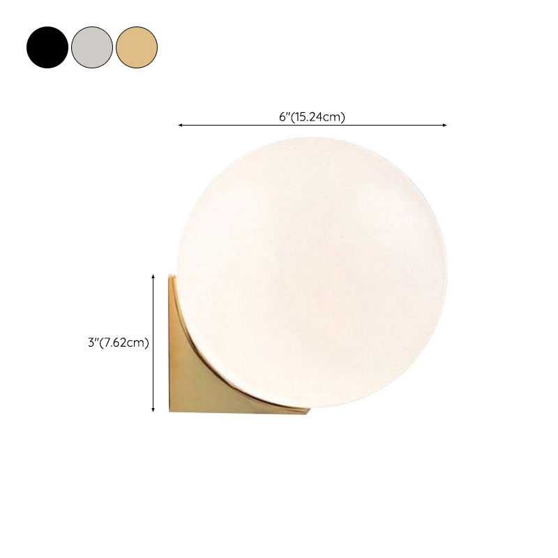 1-Light Bathroom Wall Light Fixture Modern Glass Wall Light Fixtures