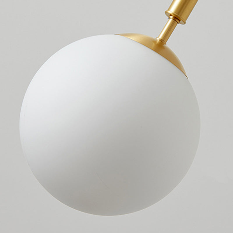Postmodern Ball Shape Vanity Light with Glass Shade for Shower Room