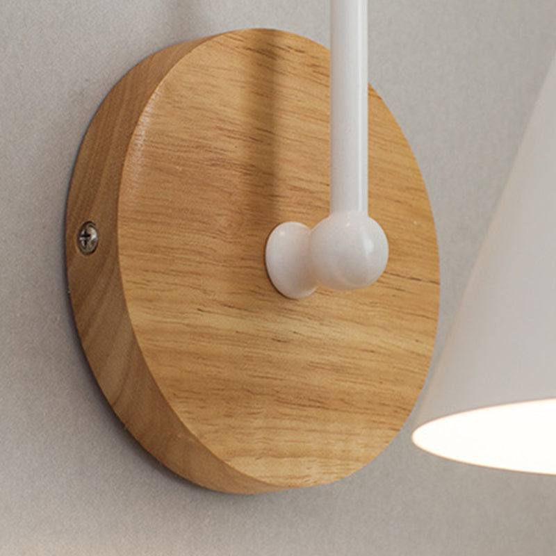 Modern Simple Cone Shape Vanity Light with Iron Shade for Shower Room