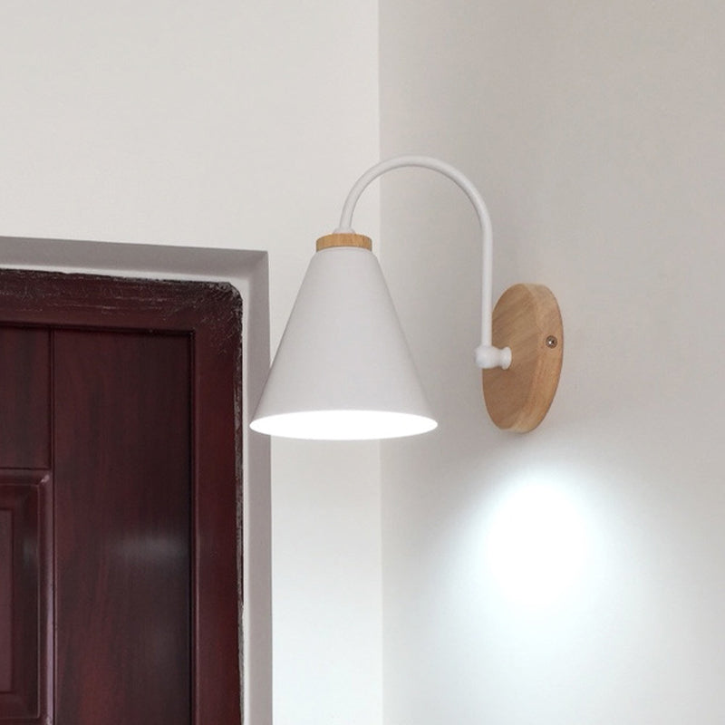 Modern Simple Cone Shape Vanity Light with Iron Shade for Shower Room