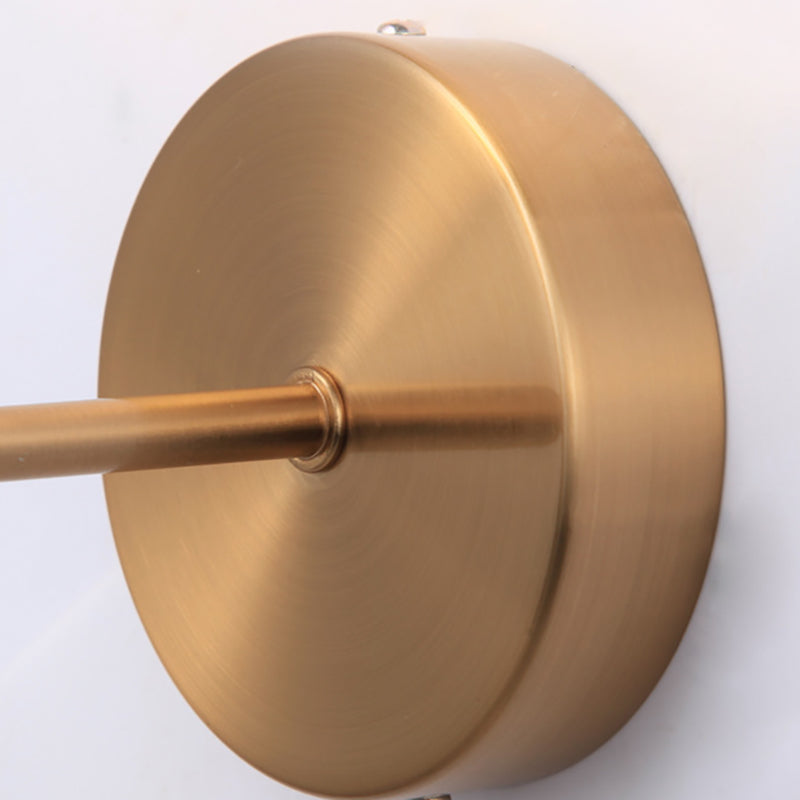 Postmodern Horn Shape Vanity Light with Iron Shade for Shower Room