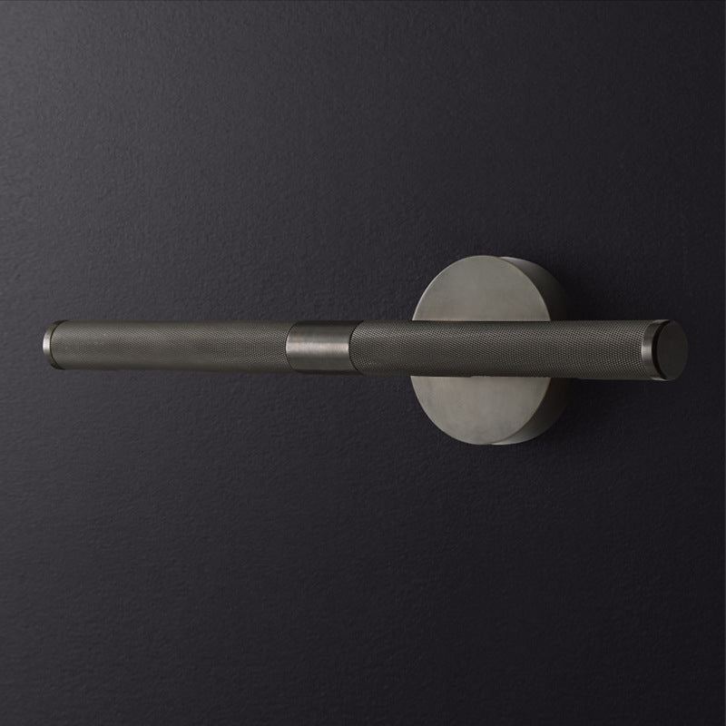 Modern Simple Metal Vanity Light Cylinder Shape 2-Lights for Shower Room