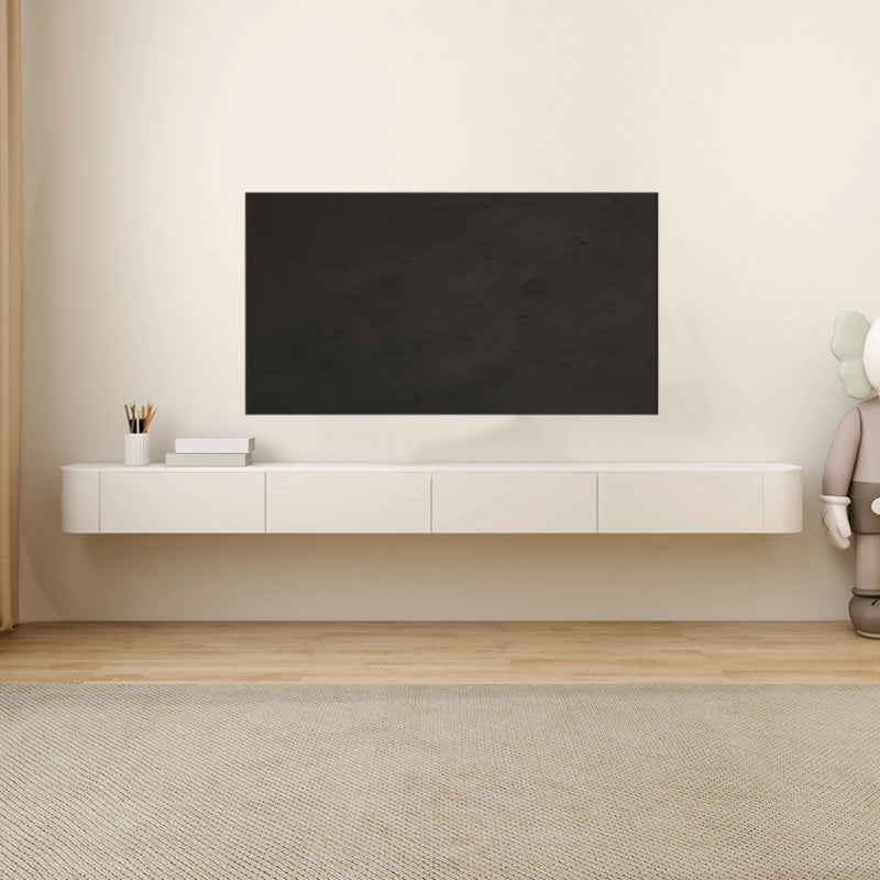 Stone Media Console Floating Media Console TV Stand with Drawers