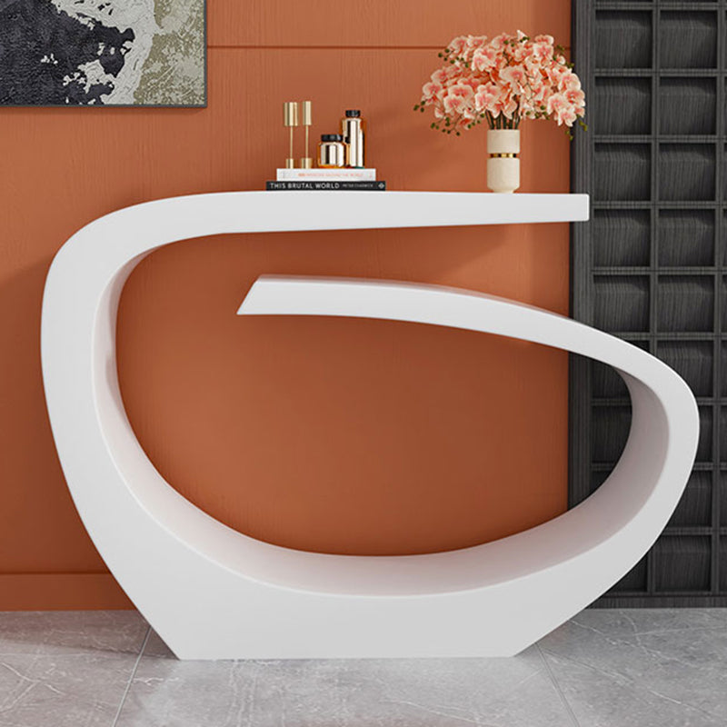Contemporary Console Accent Table with Steel Bracket for Hall