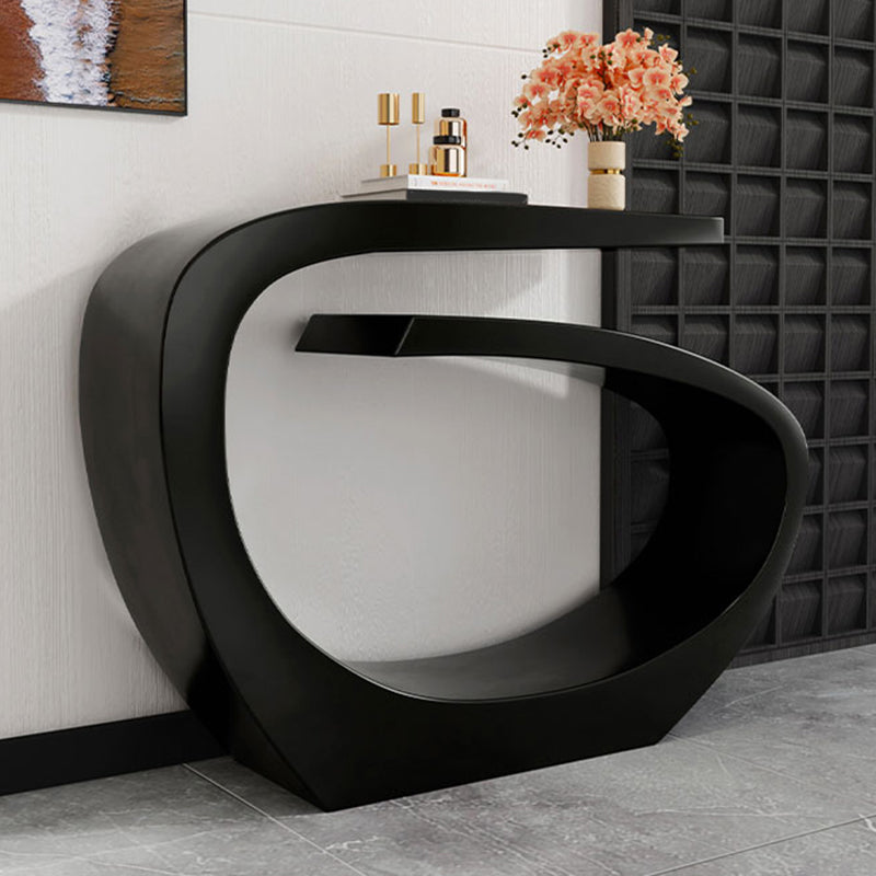 Contemporary Console Accent Table with Steel Bracket for Hall