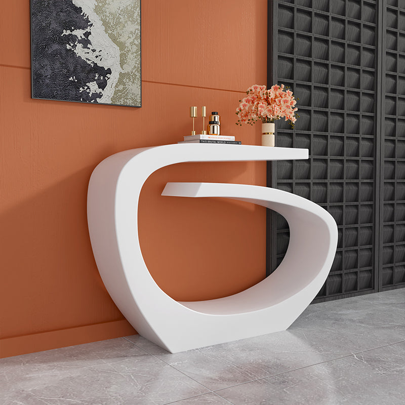 Contemporary Console Accent Table with Steel Bracket for Hall