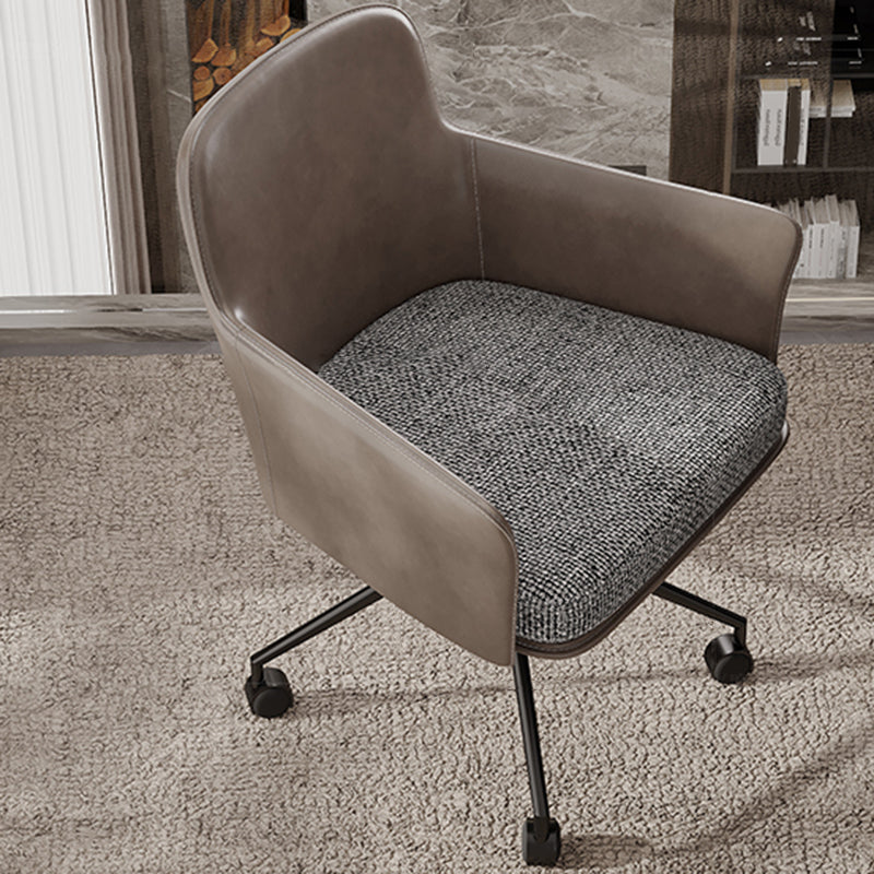 Mid Back Office Chair Contemporary Swivel Rolling Task Chair