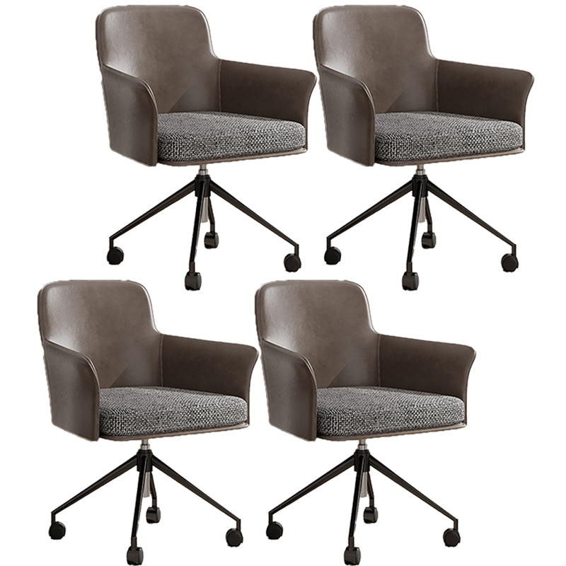 Mid Back Office Chair Contemporary Swivel Rolling Task Chair