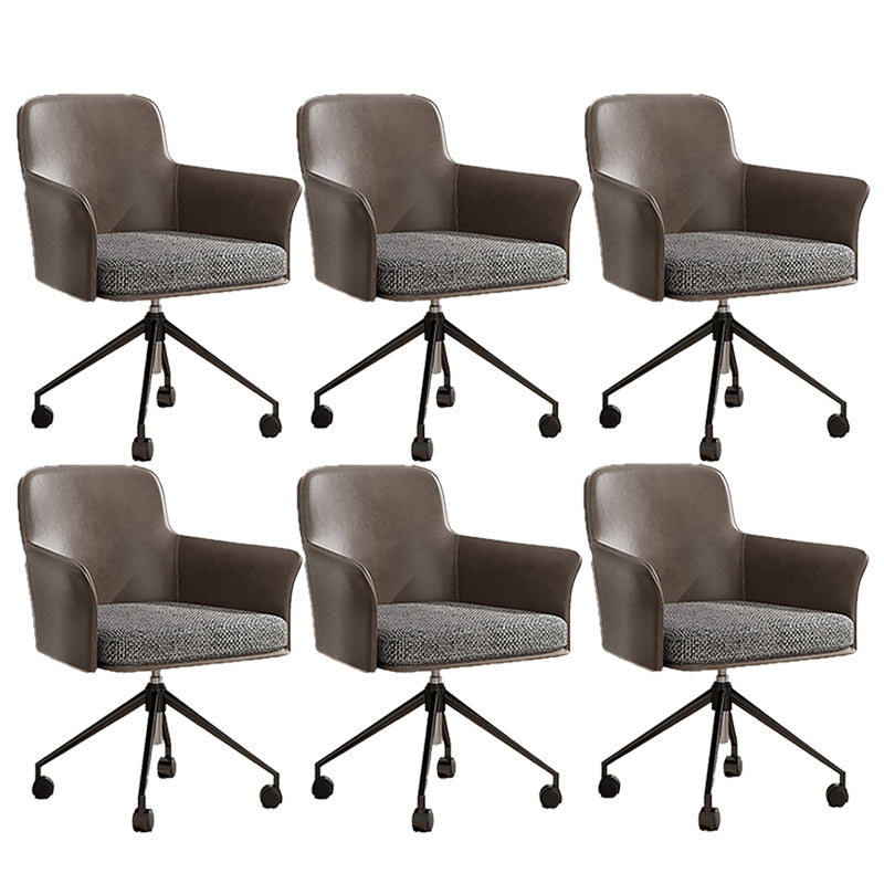 Mid Back Office Chair Contemporary Swivel Rolling Task Chair