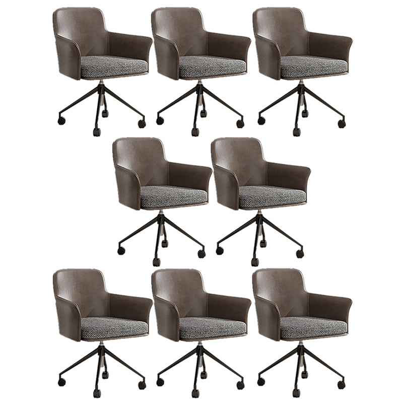 Mid Back Office Chair Contemporary Swivel Rolling Task Chair