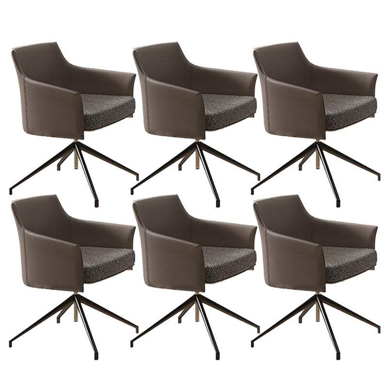Mid Back Office Chair Contemporary Swivel Rolling Task Chair