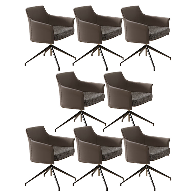 Mid Back Office Chair Contemporary Swivel Rolling Task Chair